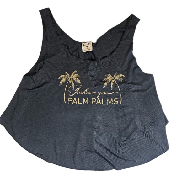 Salt Life Tank Top Shirt Womens XL Shake Your Palm Palms Sleeveless Beach Fun - Picture 3 of 6